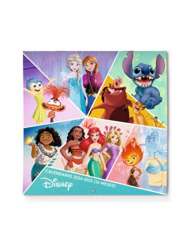 Calendario Escolares Disney 2024 / 2025  - Planificador mensual pared 30x30 cm