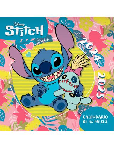 Calendario Stitch Disney 2024 / 2025 - Planificador Mensual Pared 30x30 cm