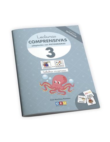 Lecturas Comprensivas 3 con pictogramas pauta Montessori