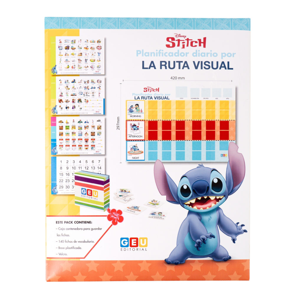 Planificador visual con temamatica de Stitch